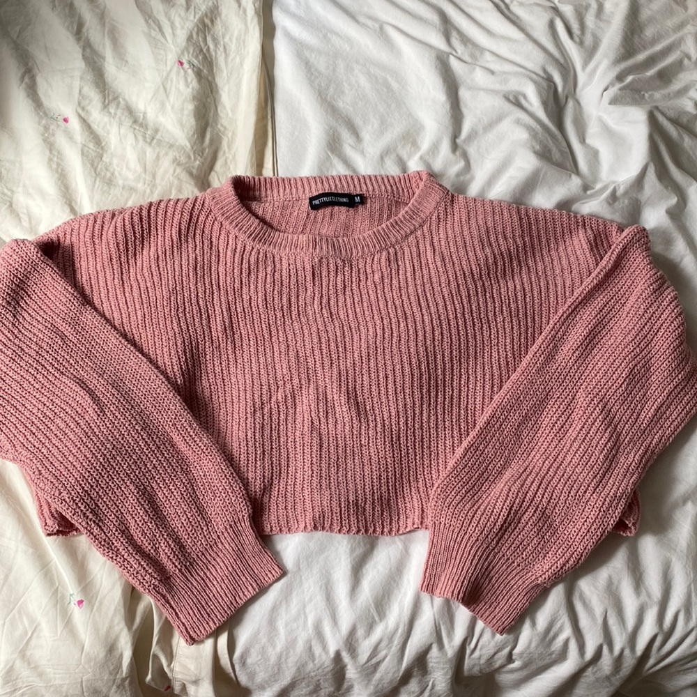 Cropped Knit Sweater